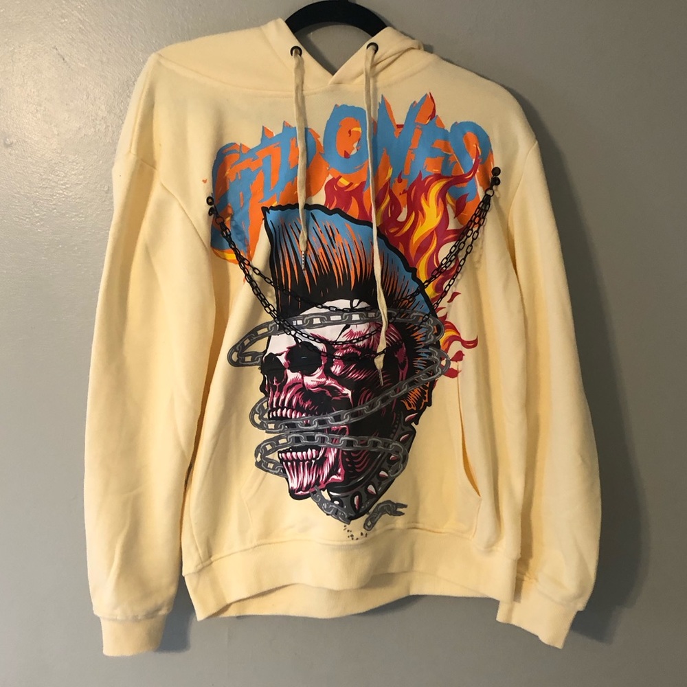 GFTO Gh Charlie Skull Hoodie Black, Small
